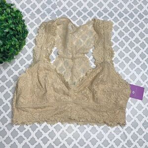 Anemone‎ Lace Bralettes Racerback Size Small